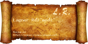 Lagner Rómeó névjegykártya